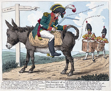Napoleon's exile to Elba, by J. Phillips (publisher) (edited by Durova)