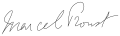 Marcel Proust signature