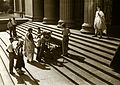 Image 14A production scene from the 1950 Hollywood film Julius Caesar starring Charlton Heston (from History of film)