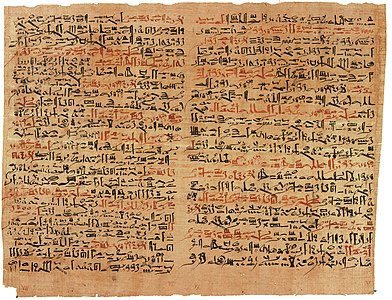 Edwin Smith papyrus, author unknown (photo by MickWest)