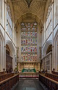 Bath Abbey Eastern Stained Glass, Somerset, UK - Diliff
